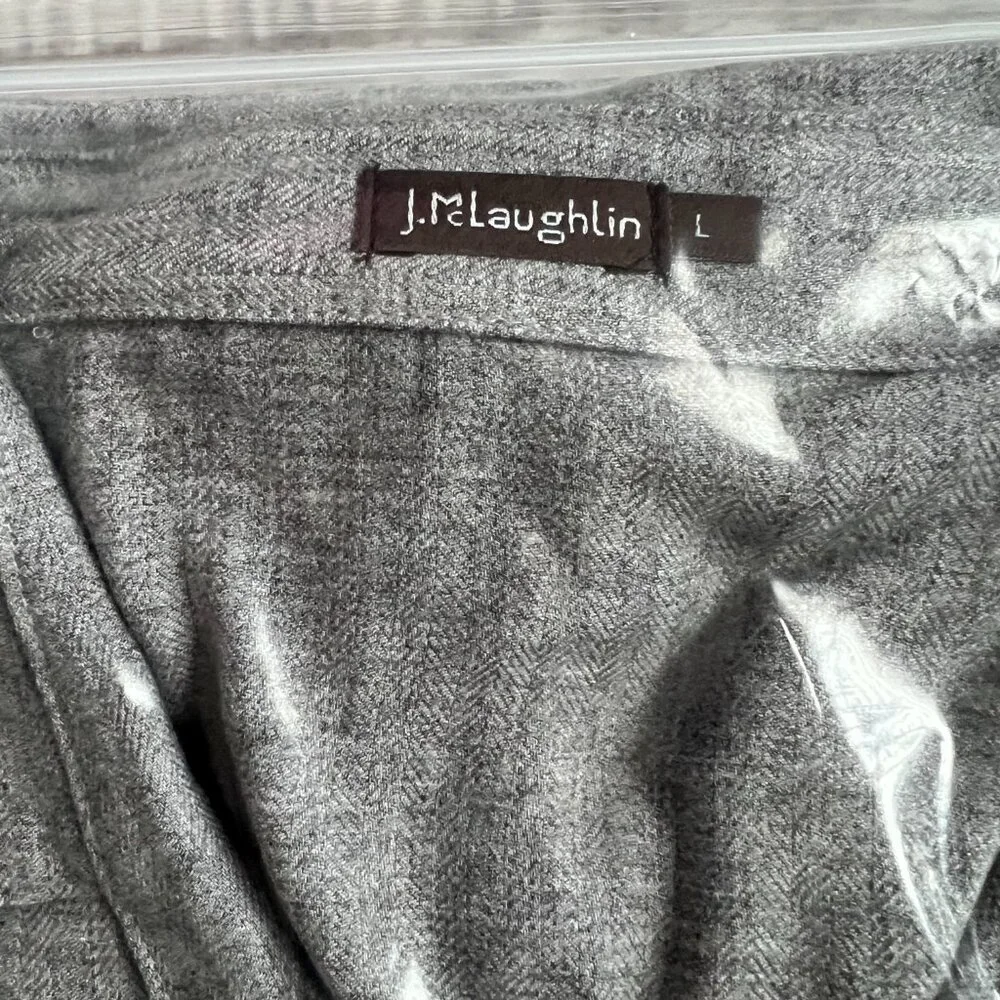 J.McLaughlin Brynn Dress sz Large Grey Viscose - Picture 6 of 7